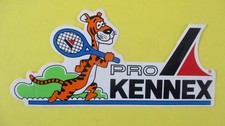 Vintage sticker tiger, tennis rackets PRO KENNEX (17.7 x 8.2 cm)