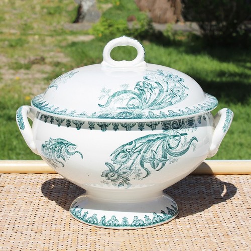 Ancien soupière faïence - soupière,