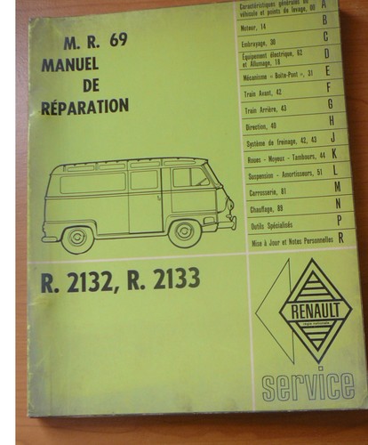 Estafette renault manuel - manuel, de