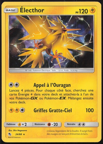 Carte pokémon électhor - carte,