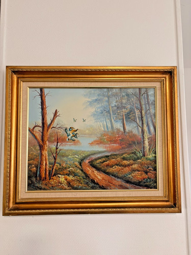 Ancien tableau peinture huile - peinture,