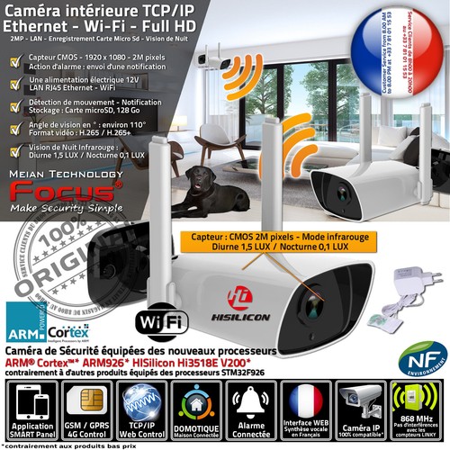 Caméra intérieur vision - ip,