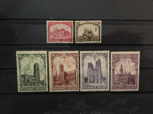 Belgique 1928 cob 267 272 - 1928,