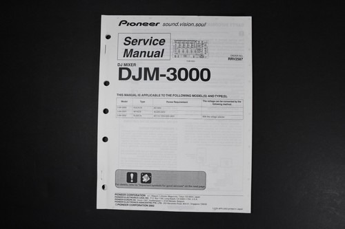 Pioneer djm 3000 - pioneer, djm-3000
