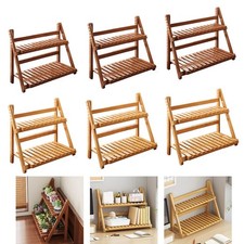 Support à plantes en bambou, étagère peu encombrante pour salon, maison et