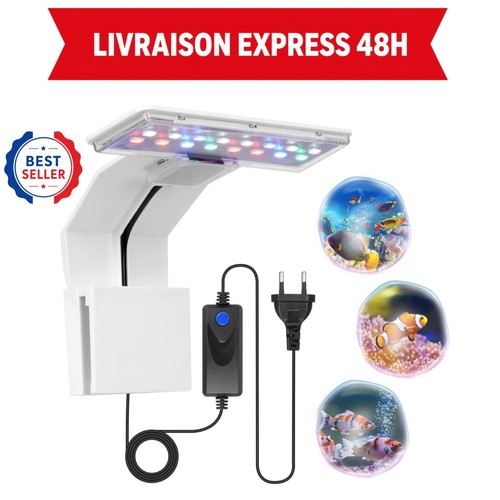 Lampe aquarium led pince 9w - lampe,