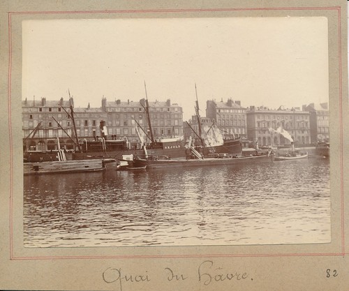 Rouen 1900 péniches - rouen,