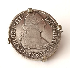 broche monnaie argent Carlos
