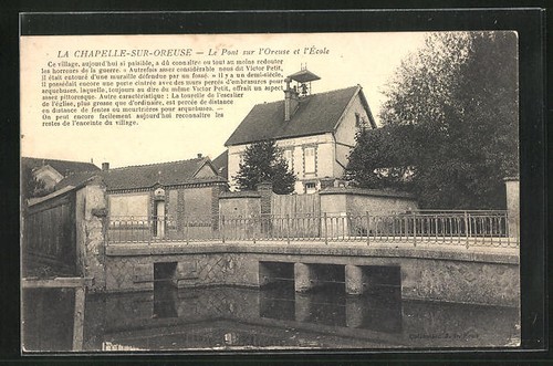 Cpa chapelle sur oreuse - la, le