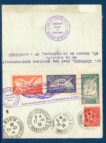 Lettre poste aérienne