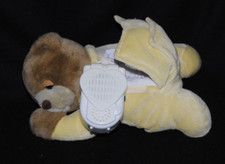 Peluche doudou ours jaune