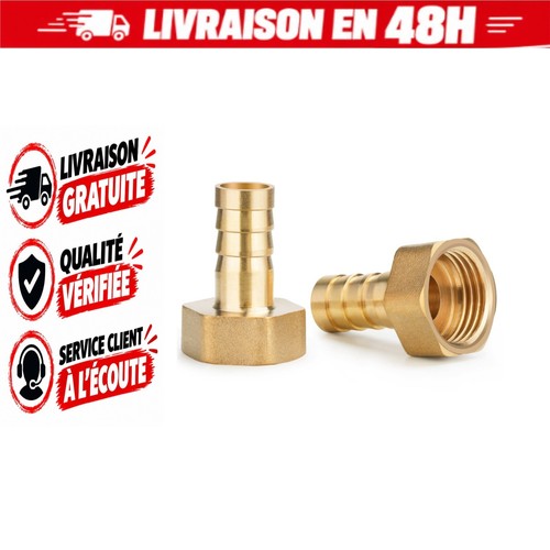 Raccords tuyau laiton - , 12mm