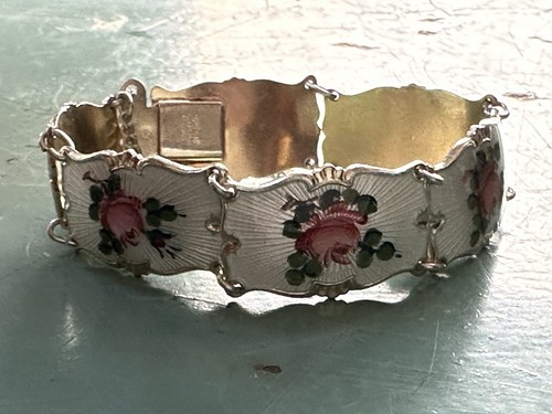 Bracelet émail argent