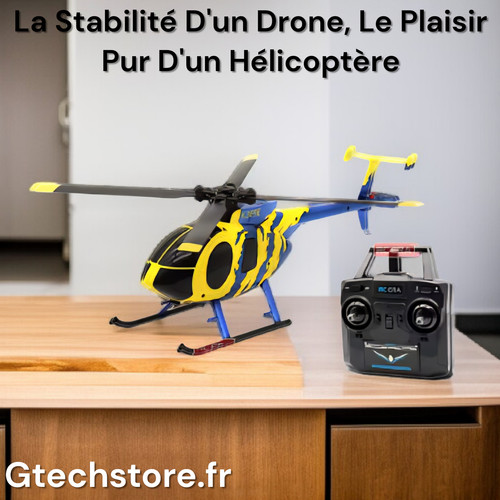Drone hélicoptère 4 - hélicoptère,