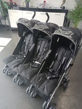 poussette triple avec vetement