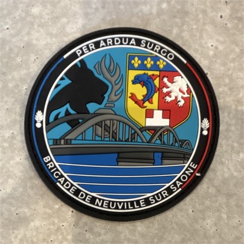 écusson patch rond pvc