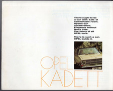 Opel Kadett B 1968-1969 UK Market Brochure Saloon Coupe Fastback Rallye LS L