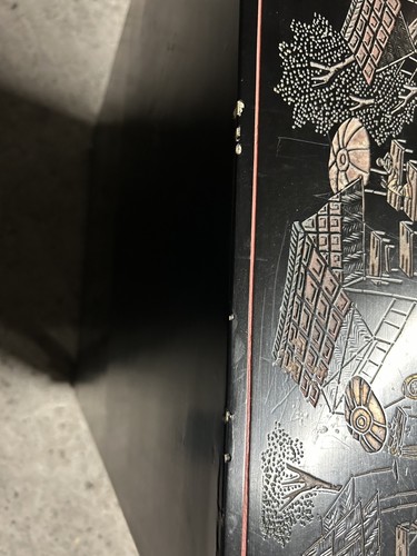 Petite armoire bois noire