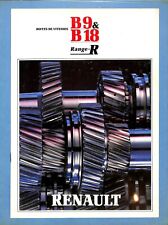 1987 RENAULT TRUCKS / GEARBOXES B 9 - B 18 - RANGE R / CATALOG