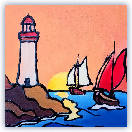 Tableau 20x20cm retour - tableau, 20x20cm,