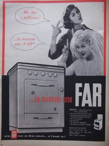 Publicité 1958 cuisiniere - publicitÉ,