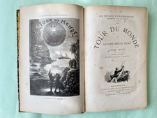 1873 Le Tour du Monde en Quatre-Vingts Jours 1st Illustrated Edition Jules Verne