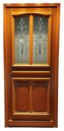 Porte entree bois - porte, vitree
