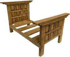 Poupées Maison Hacienda Style Simple Lit 4 Panneau Rustique Pays Chambre Meubles