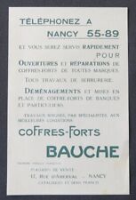 Advertising NANCY SAFES BAUCHE safe box catalog catalog