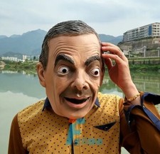 Masque Mister Bean Halloween Cosplay carnaval Déguisement Realiste Latex
