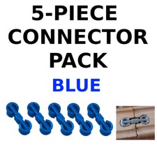 Bleu Mâle Piste Connecteurs (5-Pack) pour Brio Bigjigs Ikea Bois Jouet Train