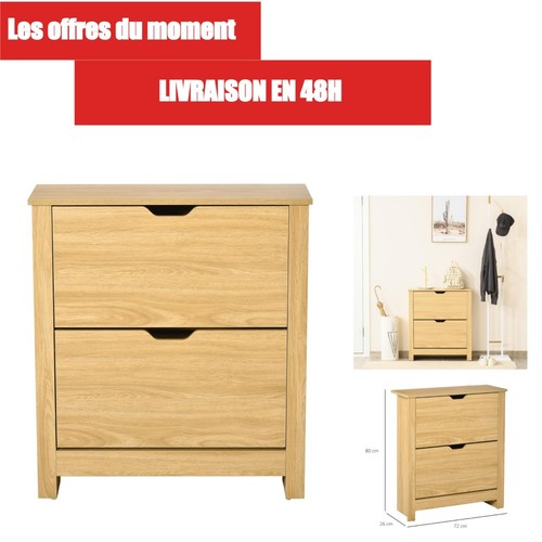 Homcom meuble chaussures - meuble,