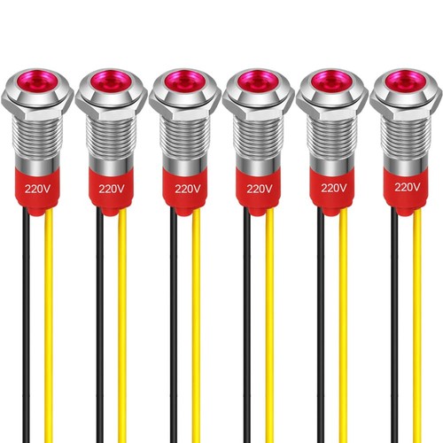 8mm voyant led - led, 220-230v