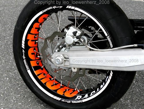 Autocollant jante supermoto - de,