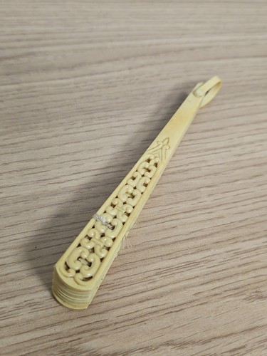 Rare éventail ancien os - rare,