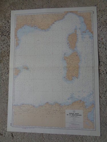Carte marine bassin - ouest, de