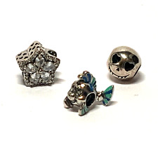 Charm PANDORA Lot de 3 breloques Argent