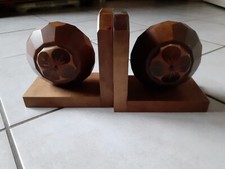 Presse Livres En Bois Décor Floral Art Populaire Déco Rétro Vintage