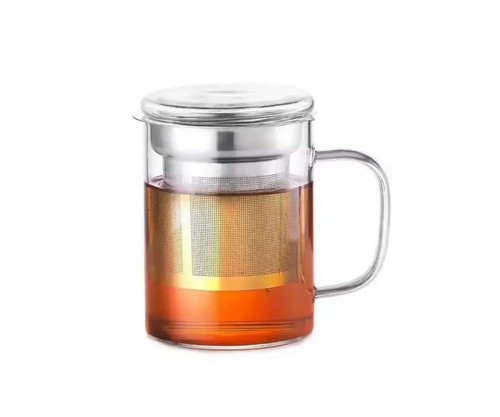 Tasse thé verre avec - à,