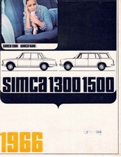 Catalogue Brochure Simca 1000