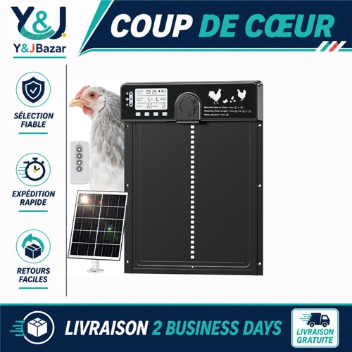 Porte automatique solaire pour