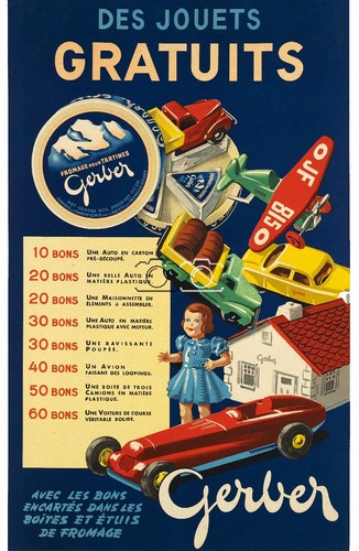 Pub fromage gerber jouets - pub,
