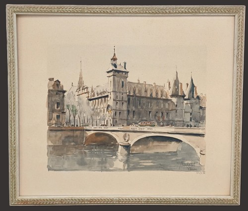 Aquarelle signée herbelot - herbelot, 39