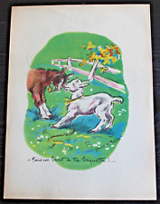 ANCIEN DESSIN ILLUSTRATION -