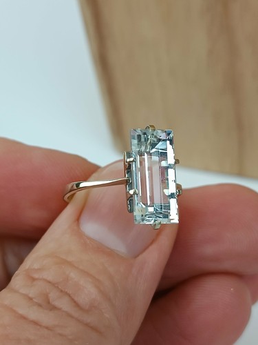 Bague massif blanc 18 - t,