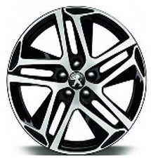 4 Jantes en 17'' look PEUGEOT Black polish pour 308 208 508 gt