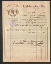 AIX-en-PROVENCE (13) ALMONDS & HAZELNUTS "ROCHE Fils" in 1922