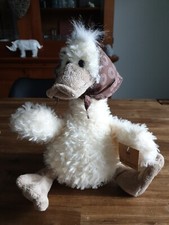 Peluche canard  beige H 27 cm