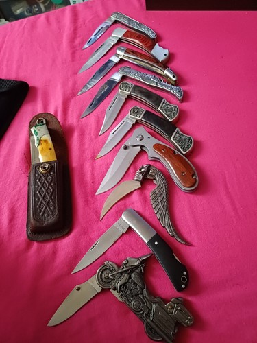 Lot couteaux pliants - couteaux,