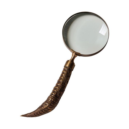 Loupe etnik gravée dorée - loupe,